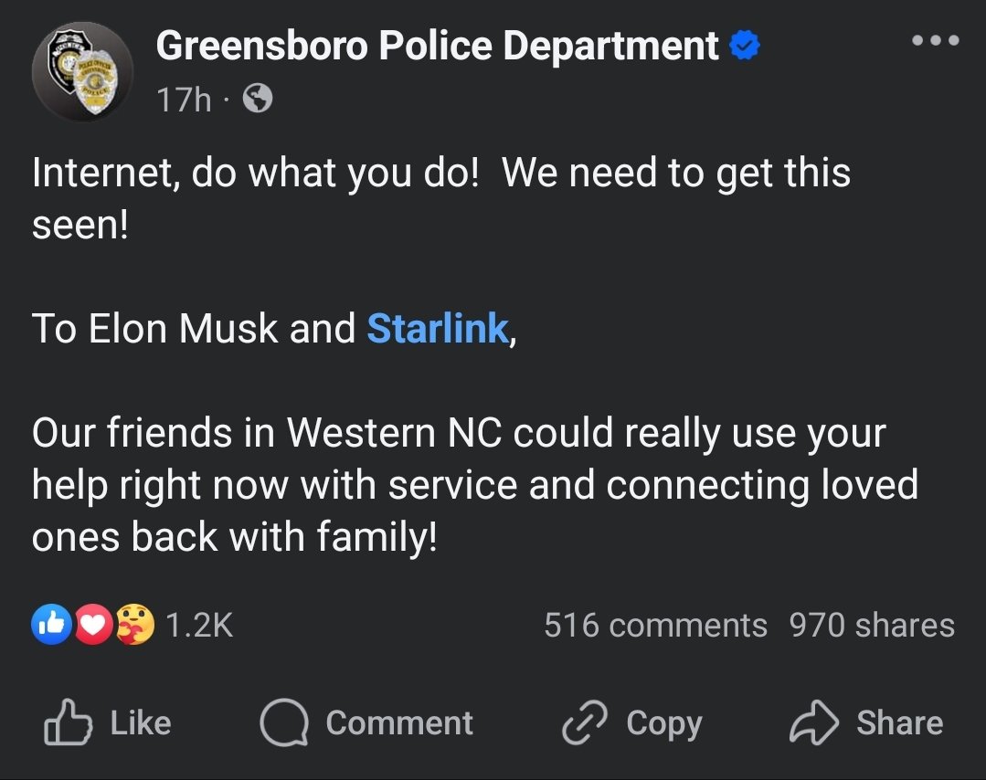 BanditofMuncie's tweet photo. @elonmusk @Starlink https://t.co/AykVACJ6sw