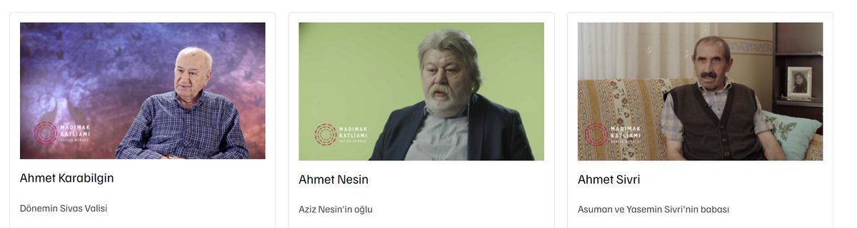 Madımak Katliamı Hafıza Merkezi (@madimakhafizam) on Twitter photo Madımak Katliamı Hafıza Merkezi Sözlü Tarih Görüşmeleri ve Röportajlar bölümü erişime açılmıştır.
Tümüne sozlutarih.madimak.org/tr adresinden erişebilirsiniz.
İlk üç görüşmenin linki aşağıdadır.
sozlutarih.madimak.org/tr/madimak-kat…
sozlutarih.madimak.org/tr/madimak-kat…
sozlutarih.madimak.org/tr/madimak-kat… Madımak Katliamı Hafıza Merkezi Sözlü Tarih Görüşmeleri ve Röportajlar bölümü erişime açılmıştır.
Tümüne sozlutarih.madimak.org/tr adresinden erişebilirsiniz.
İlk üç görüşmenin linki aşağıdadır.
sozlutarih.madimak.org/tr/madimak-kat…
sozlutarih.madimak.org/tr/madimak-kat…
sozlutarih.madimak.org/tr/madimak-kat…