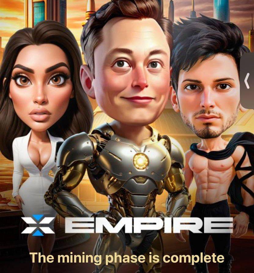 TelegramBotNews's tweet photo. Coin mining in X Empire has officially ended!

#Ton #DOGS #HAMSTER #CATIZEN #XEMPIRE #MEMEFI #DOTCOIN #YESCOIN #HOTWALLET #HERE https://t.co/CMeaasbdNc