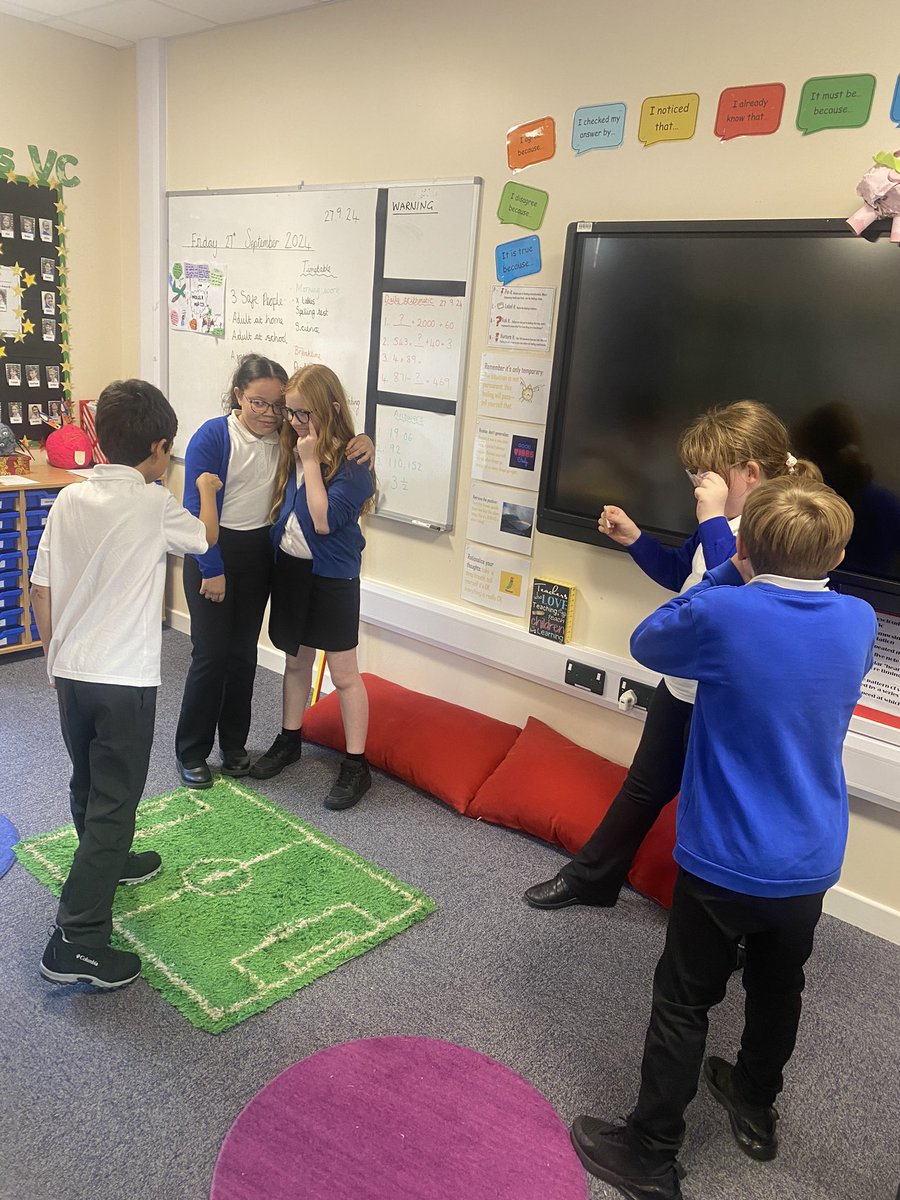 latimerprimary's tweet image. In PSHE, #ClassVC learnt about the importance of not being a bystander but an upstander! Brilliant freeze frames Year 6 🌟 #LatimerPSHE #3SafePeople