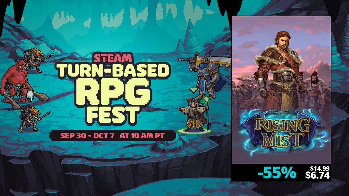 🌟 Steam Turn-based RPG Fest is HERE! 🌟
Get Rising Mist now -55% OFF!
store.steampowered.com/news/app/15146…

#steamnextfest #Steam