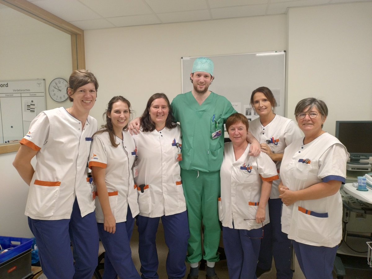 IsabelleDeseure's tweet photo. Vandaag ook.@VansevenantBram uitgezwaaid! Bram was 2 jaar assistent urologie bij ons @az_delta ! We gaan hem missen!! Gelukkig komt hij in 2025 nog eens een jaartje terug! Succes Bram! https://t.co/4tJ70GYV7z