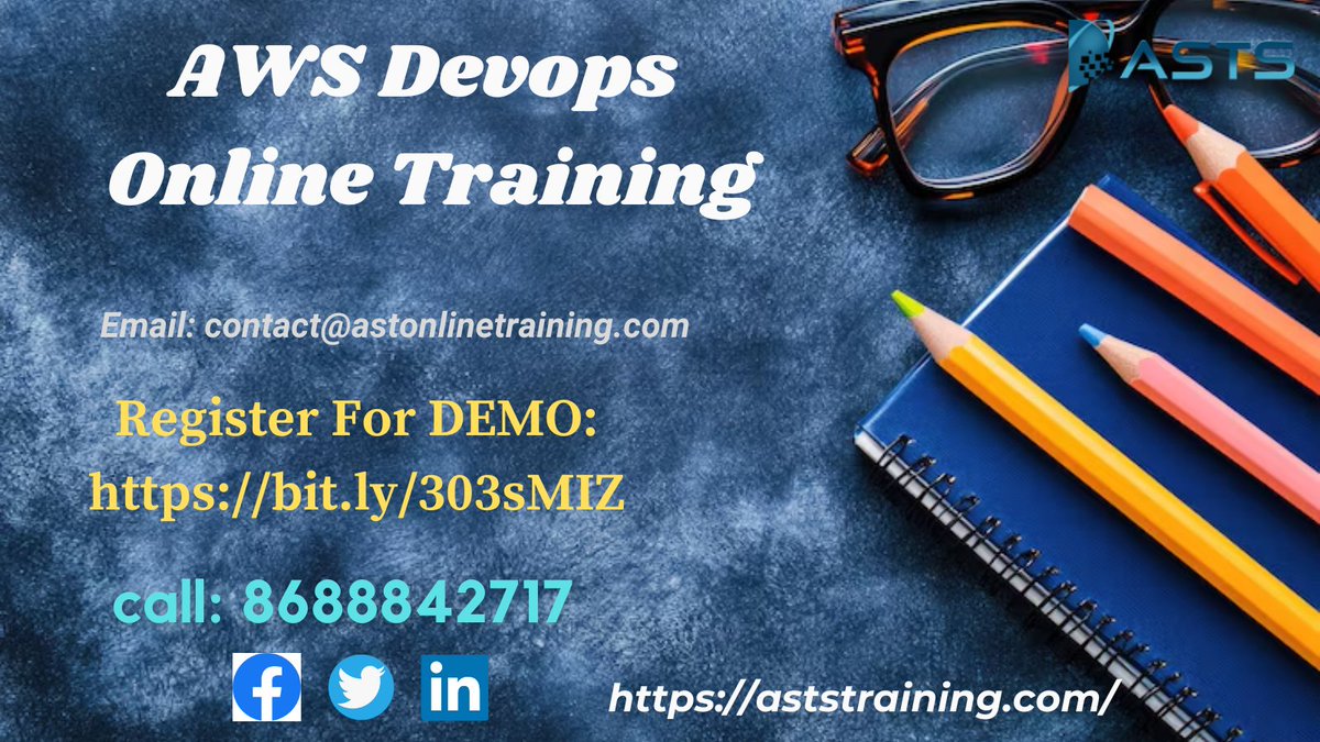 AstsTraining's tweet image. Register for demo on AWS Devops Online Training -bit.ly/303sMIZ
Grow Your Career By Learning AWS Devops Online Training At World&apos;s No 1 Institute AstsTraining. Hurry Resigster Now To Get 20% Off. Know More: aststraining.com/courses/aws-on…
#DevopsOnlineTraining