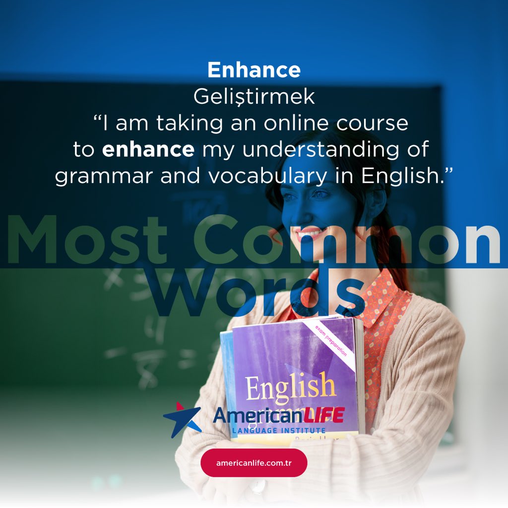 alifecomtr's tweet photo. ▫️ Enhance
▪️ Geliştirmek
#mostcommonwords #ingilizce #ingilizcekursu #dilkursu #dilokulu #englishforbeginners #americanlifedilokullari https://t.co/hKKQEQc9Sl