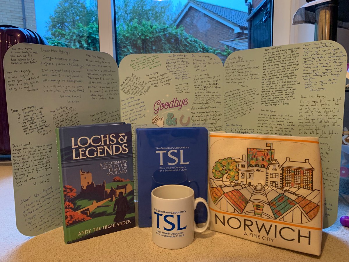 Hee-Kyung Ahn | 안희경 (@heekyungahn1) on Twitter photo Dear <a href="/TheSainsburyLab/">The Sainsbury Laboratory</a>, thank you for all the lovely messages and the gifts! It's very sad to leave my good friends and colleagues in Norwich, but I am also really excited to embark on a new phase in my career to set up my own group <a href="/InstMolPlantSci/">Institute of Molecular Plant Sciences</a> in Edinburgh from November! Dear <a href="/TheSainsburyLab/">The Sainsbury Laboratory</a>, thank you for all the lovely messages and the gifts! It's very sad to leave my good friends and colleagues in Norwich, but I am also really excited to embark on a new phase in my career to set up my own group <a href="/InstMolPlantSci/">Institute of Molecular Plant Sciences</a> in Edinburgh from November!