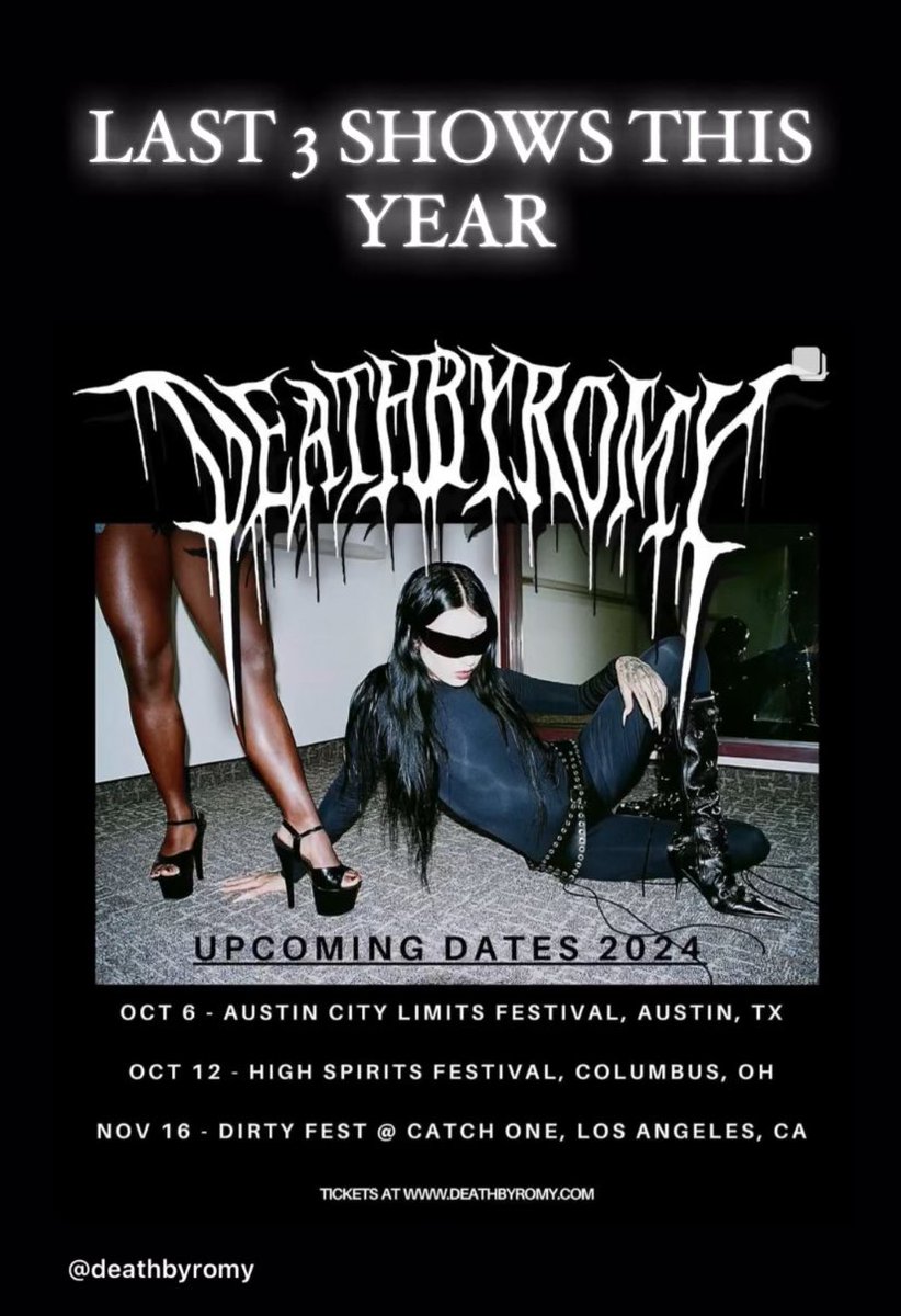 Last 3 shows of the year! 

#TeamDeath