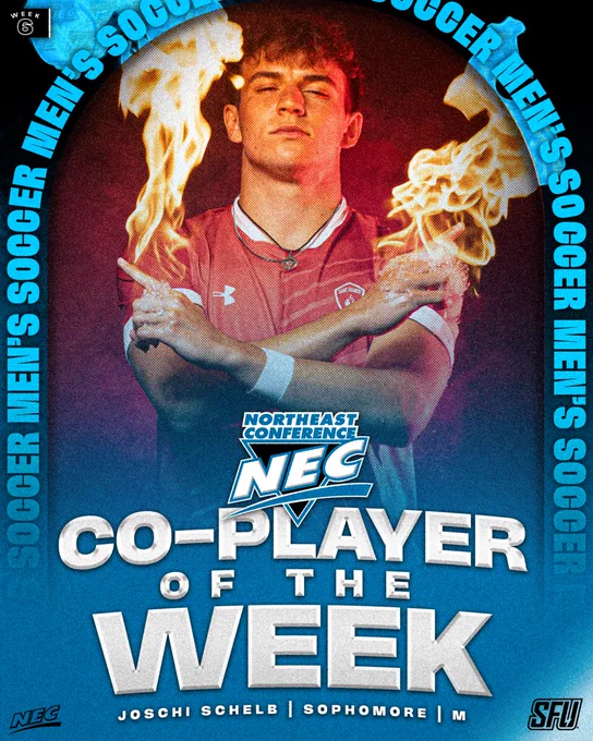 NEC MSOC Co-Player of the Week (Week 6)
Joschi Schelb, SFU