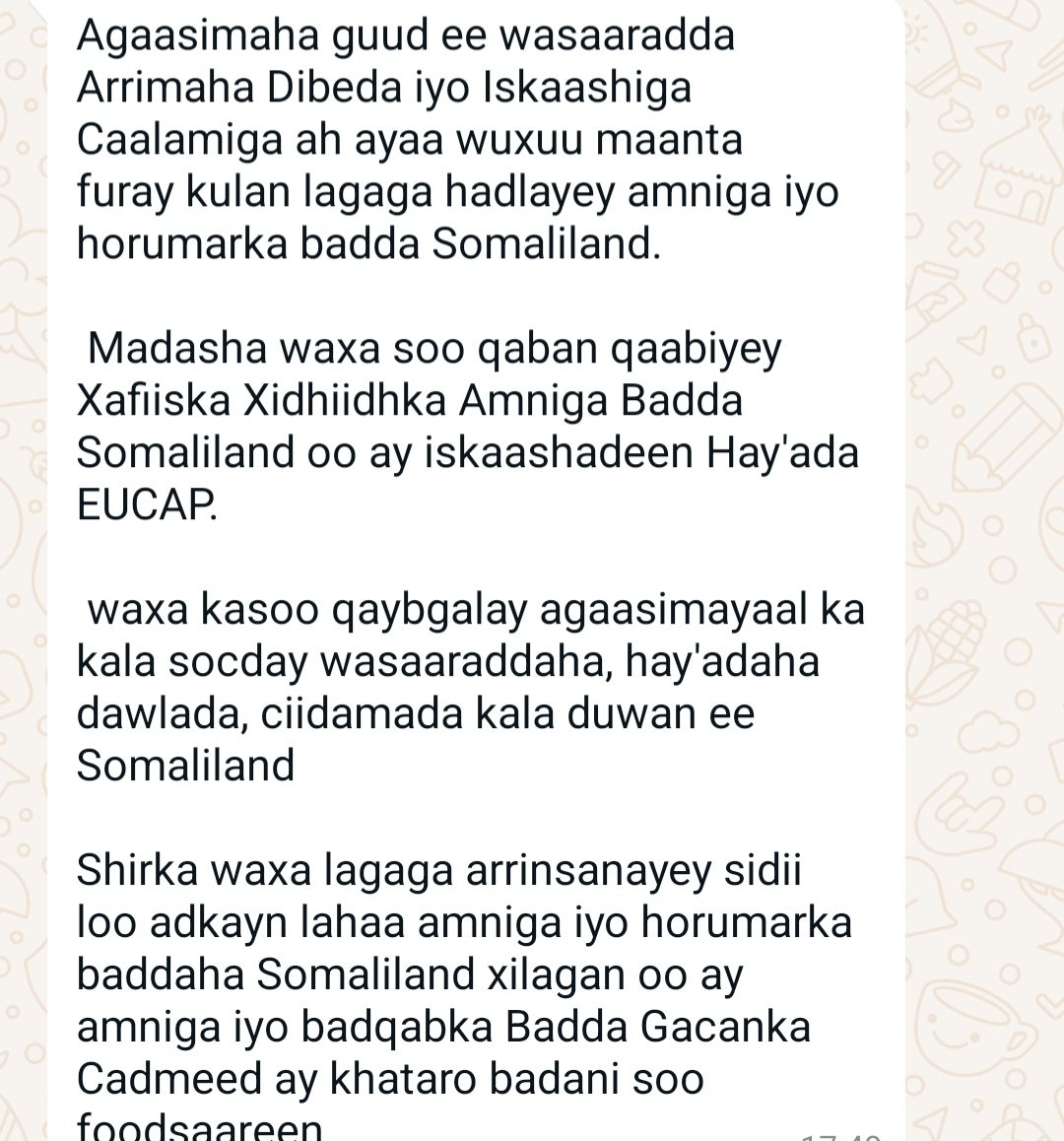 Maritime Security Coordination Office - Somaliland tweet media