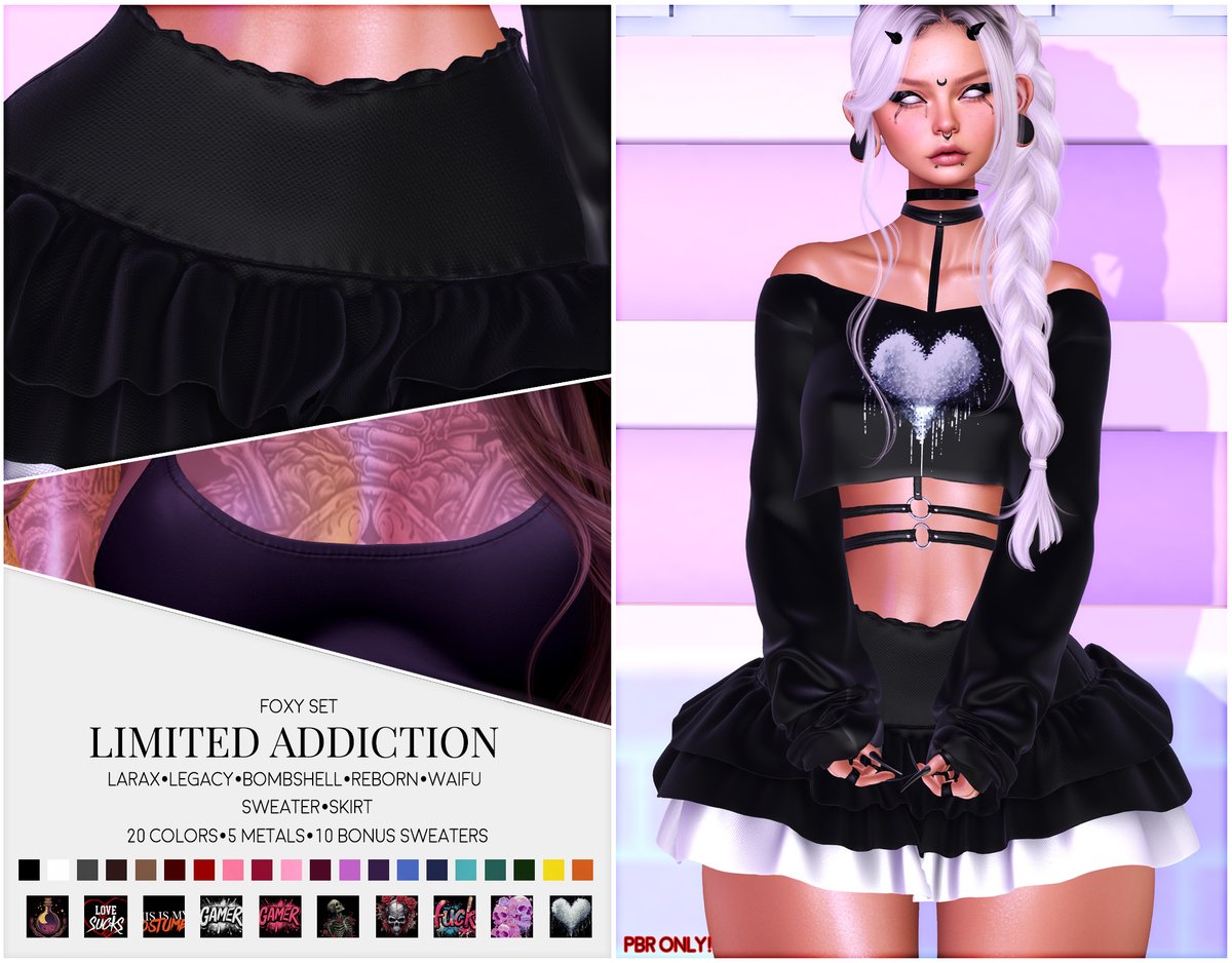 Foxy Set out now @ Kinky Event! ♥
maps.secondlife.com/secondlife/Lib… #secondlife #gaming #virtualworld