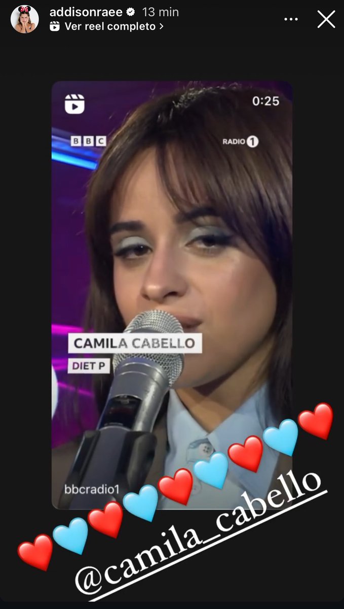 ccabello_pe's tweet photo. 📸 || @Camila_Cabello vía historias en Instagram en el perfil de Addison Rae https://t.co/INDlCyKLDK