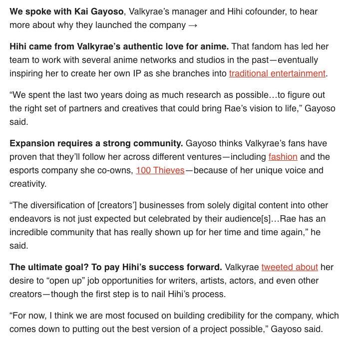 two years + multiple trips to japan, all hoping to make something really special <a href="/hihistudios/">Hihi Studios</a> <a href="/Valkyrae/">RAE</a> 

thank you <a href="/bynategl/">Nathan Graber-Lipperman</a> <a href="/ColinandSamir/">Colin and Samir ✌🏼✌🏾</a> <a href="/thepublishpress/">The Publish Press</a>