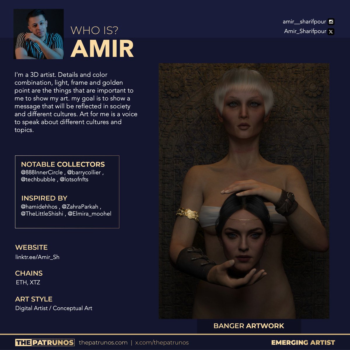 GM 🥃

Emerging artist of the day <a href="/Amir_Sharifpour/">AMIR</a>