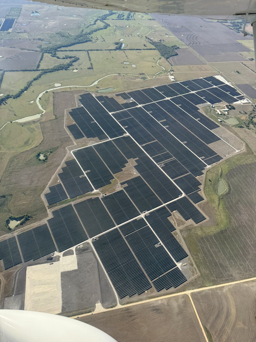 When I took the plane up, I figured while I was up, I might as well capture our <a href="/X_Elio_/">X-ELIO</a> Bell Solar project in Central Texas! #solar #renewableenergy #energy #aviation