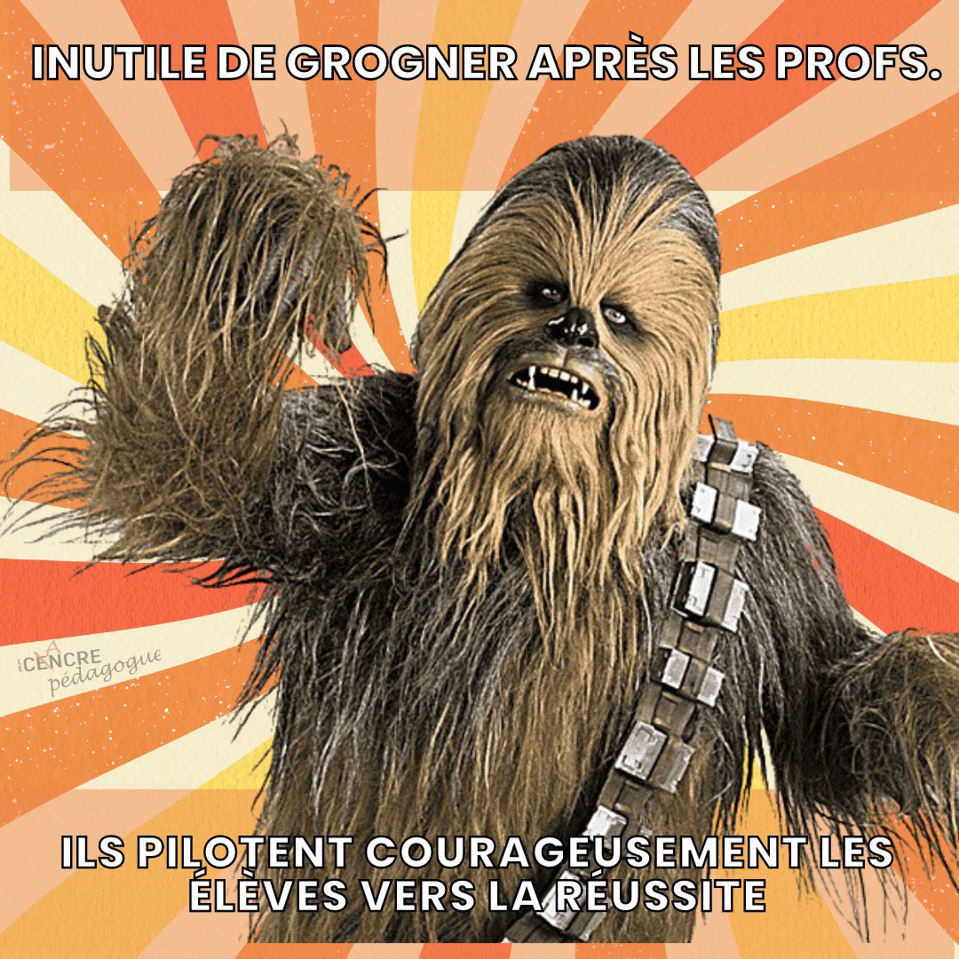 Merci Chewie! #eduQC #education #StarWars