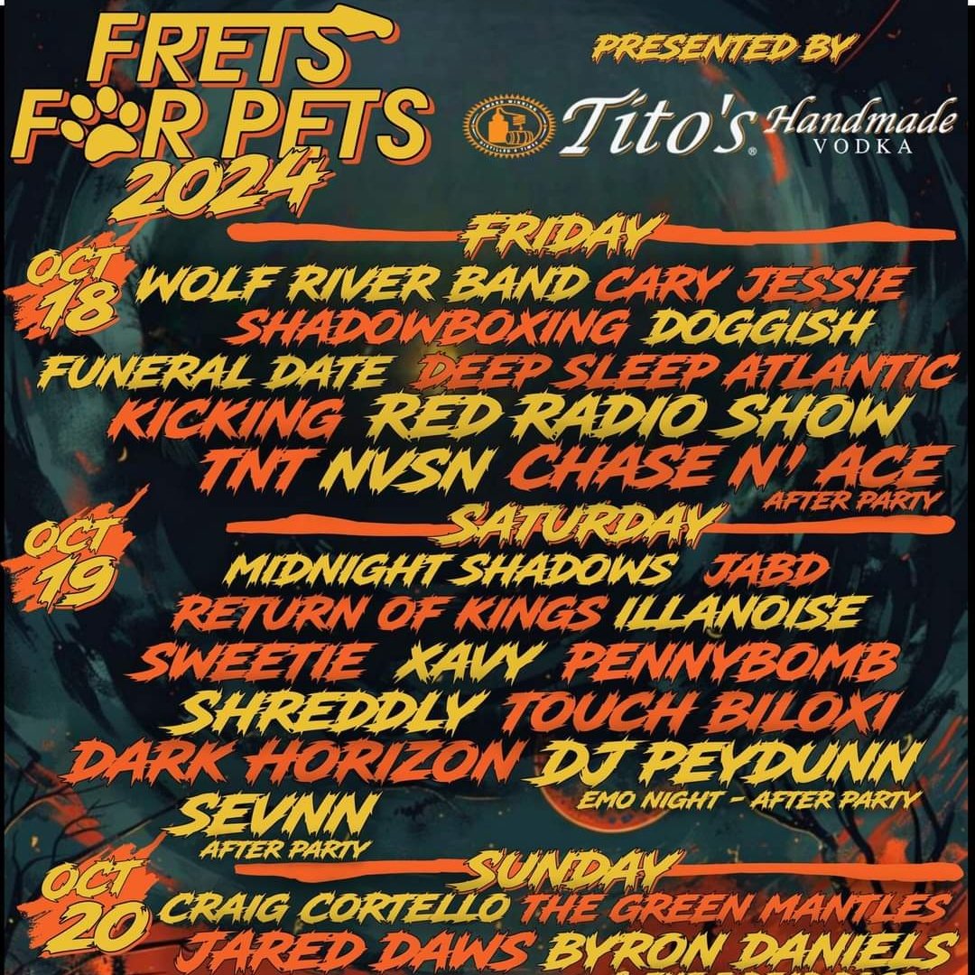 FretsForPets's tweet photo. A CONCERT FOR THE ANIMALS! GET YOUR TICKETS TODAY! 

https://t.co/LE6neyFlLJ

#Fretsforpets #mississippi 
@TitosVodka https://t.co/2L1mesXYCt