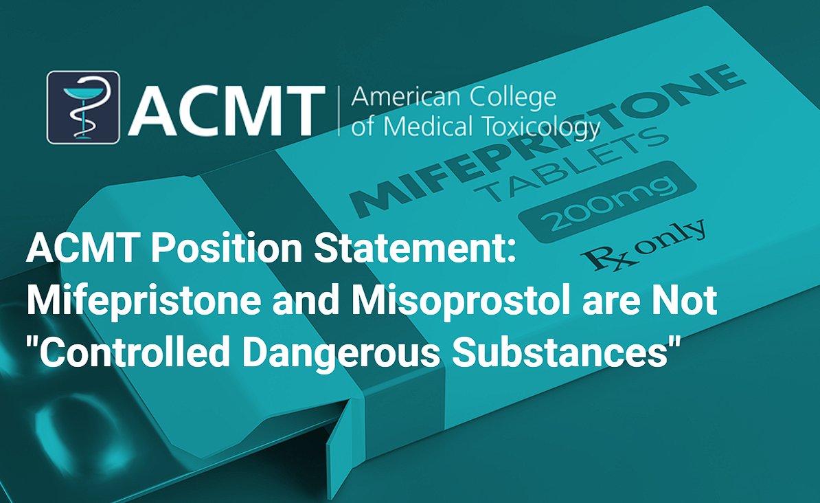 American College of Medical Toxicology (@acmtmedtox) on Twitter photo Read NOW➡️bit.ly/3TNHNYh⬅️ACMT has issued a Position Statement: Mifepristone and Misoprostol are Not “Controlled Dangerous Substances” 🧵Thread
Auths: <a href="/maryannamirs/">Maryann Amirshahi</a> <a href="/DrDianeC/">Diane Calello 😷💉😷💉</a> <a href="/toxicologist12/">Andrew Stolbach, MD, MPH</a>
Tag: <a href="/TonyPizon/">Anthony Pizon</a> @ziadkazzi <a href="/AACTinfo/">AACT</a> <a href="/thegoldenmean/">Chris Hoyte</a> @jmmarraffa @kavitababu Read NOW➡️bit.ly/3TNHNYh⬅️ACMT has issued a Position Statement: Mifepristone and Misoprostol are Not “Controlled Dangerous Substances” 🧵Thread
Auths: <a href="/maryannamirs/">Maryann Amirshahi</a> <a href="/DrDianeC/">Diane Calello 😷💉😷💉</a> <a href="/toxicologist12/">Andrew Stolbach, MD, MPH</a>
Tag: <a href="/TonyPizon/">Anthony Pizon</a> @ziadkazzi <a href="/AACTinfo/">AACT</a> <a href="/thegoldenmean/">Chris Hoyte</a> @jmmarraffa @kavitababu