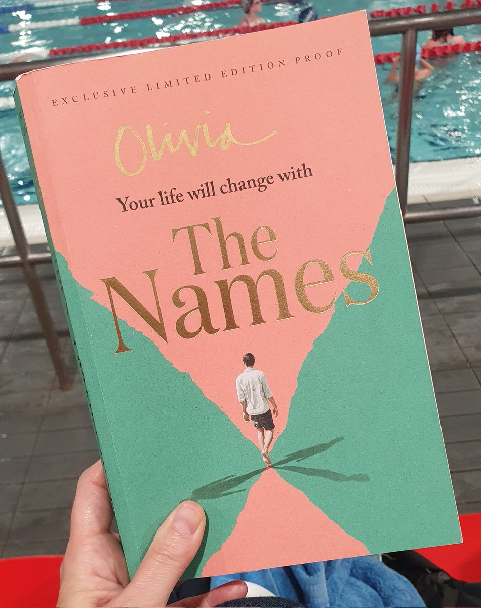 Liv_Chapman's tweet photo. It's Monday, so it's #readingbythepool during my kids' lessons. THE NAMES by Florence Knapp is from @Phoenix_Bks, out May 25: 3 "sliding doors" stories depending on the name given at birth. Halfway through &amp; loving it. Thank you @francescamain and for personalising it too! https://t.co/Dz1D59imME