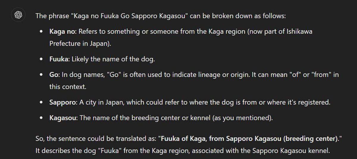 <a href="/lynk0x/">lynk</a> Study this:

The real $shib name saga: 🤡

#kagasou is the kennel name… next
kagasou.com/en.html

$hana I don’t know tf is this dog…

$estee is the nick name… almost right

$fuuka is the name of the damn dog… know how the Japanese names are written anon

🫵😹