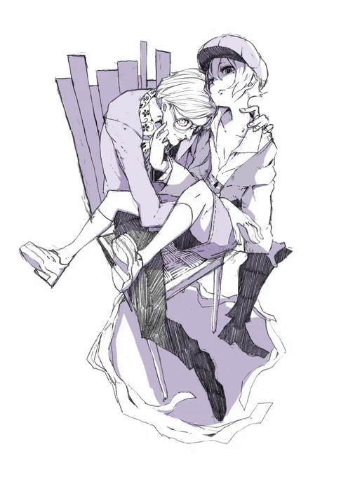 昔の絵漁ってるとこの辺とか構図キレまくってて当時どうやって出力してたんだか全然分からない 勉強と経験のせいで却って臆病になって頭でっかちで保守的な方向に逃避してないか猛省している 