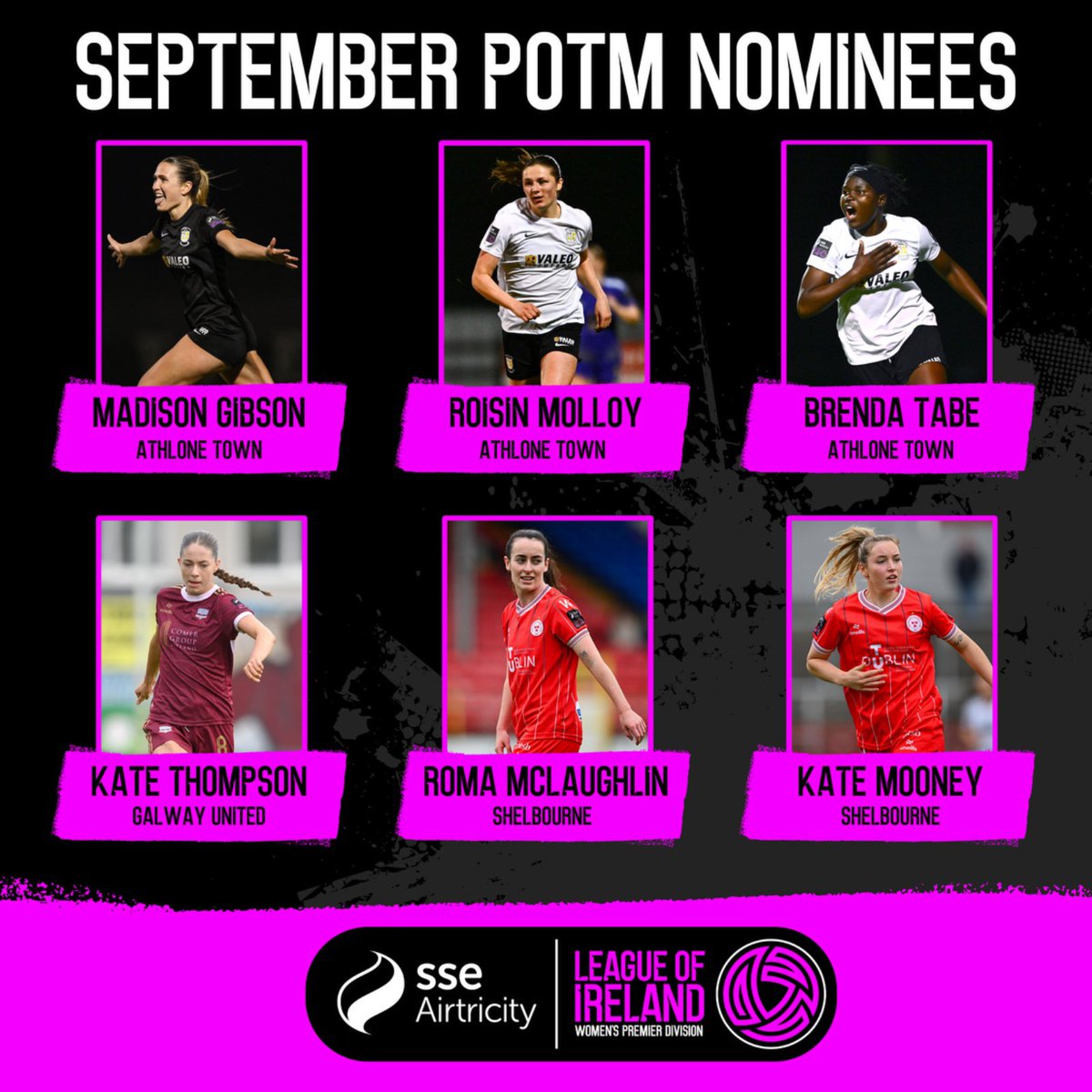 <a href="/sseairtricity/">SSE Airtricity</a> Player of the Month Nominees for September 👇🤩

Who gets your pick?

#WLOI | #LOITV