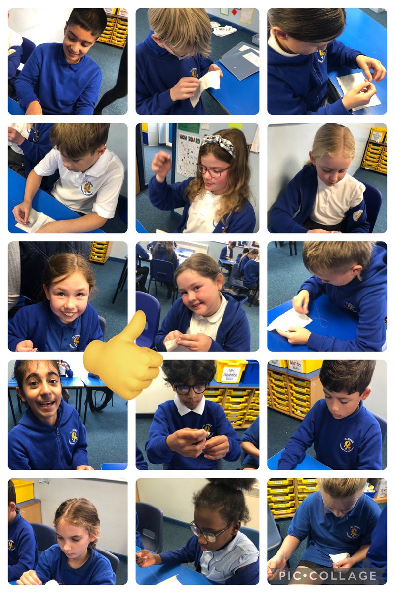 StJohns_Eagle's tweet image. 🪡🧵Miss Heyes was blown away by the resilience in 6GH this afternoon as we practised our sewing - running stitch, back stitch AND blanket stitch! #perseverancepaysoff 🤩