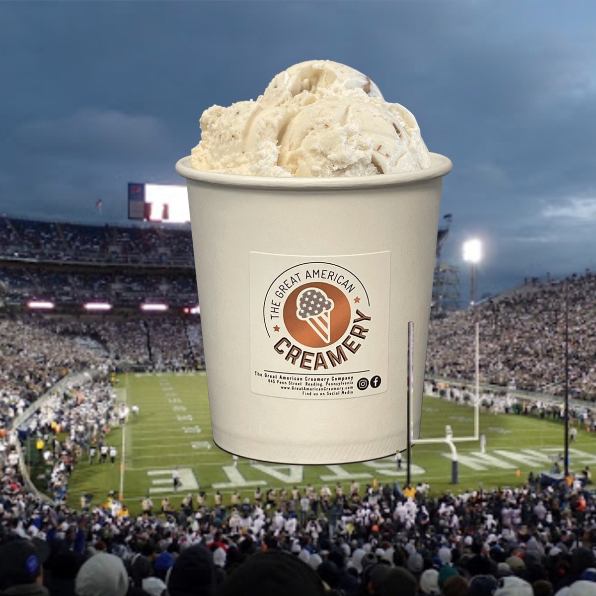 GreatCreamery's tweet photo. Pick up a pint of Peachy Paterno on your way home…yes, THAT Paterno!

#PennState #creamery #BerksCounty #icecream #readingpa #downtownrdg #berkscountypa #doordash https://t.co/hzDHumPM6e