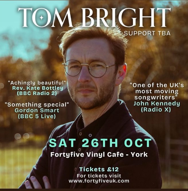 Scott Roberts (@scottycash1974) on Twitter photo People of York & surrounding spaces. If you haven’t got a ticket for this you better had. It’s almost sold out & you don’t want to miss it.
<a href="/tombrightmusic/">Tom Bright</a> is truly captivating live & a remarkable human being, with such interesting stories to tell. Top venue too!
<a href="/fortyfiveuk/">FortyFive Vinyl Café • York</a> People of York & surrounding spaces. If you haven’t got a ticket for this you better had. It’s almost sold out & you don’t want to miss it.
<a href="/tombrightmusic/">Tom Bright</a> is truly captivating live & a remarkable human being, with such interesting stories to tell. Top venue too!
<a href="/fortyfiveuk/">FortyFive Vinyl Café • York</a>