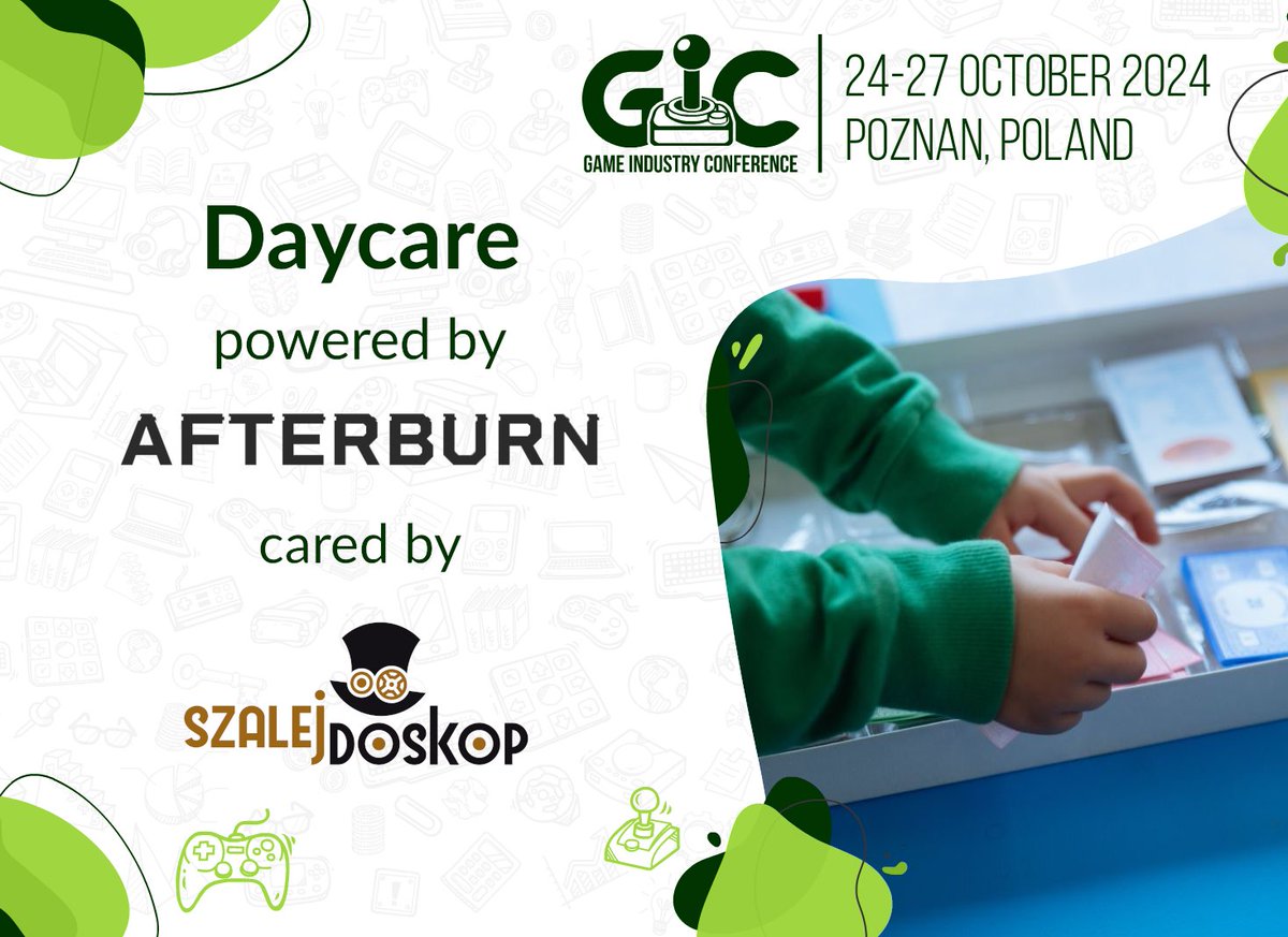 GIC is open for everyone - kids included! 👶
If you want to take your child to our conference, but will have a business meeting or job interview to attend - no worries. Szalejdoskop will take care of them in the best possible way. 🥰
❕ Remember to register your child before the