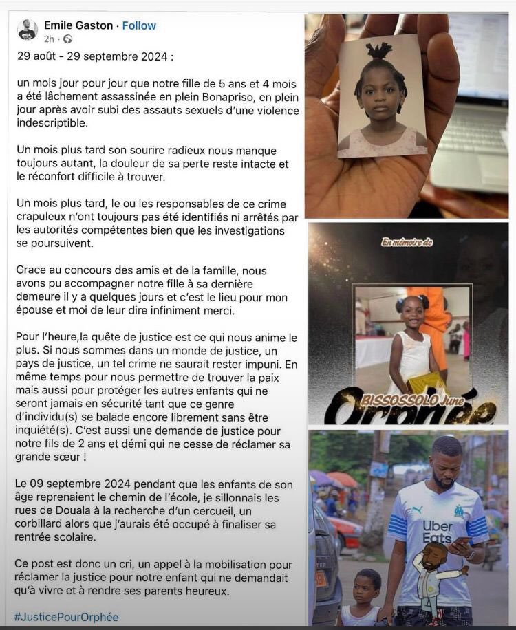 Tata_Passi's tweet photo. Ce monde est tellement cruel
Cette histoire déchire le coeur.
Que Dieu console ses parents. C’est tellement sombre💔💔💔 Une petite fille qui avait toute la vie devant elle !!!

#JusticePourOprhée 

#JusticePourOprhée

#JusticePourOprhée

#JusticePourOprhée

#JusticePourOprhée https://t.co/TniAt2Do9i