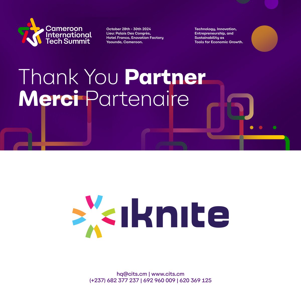 City Hack (@cityhackcmr) on Twitter photo Thank you, <a href="/IkniteStudio/">iknite studio</a> , for being a Key Partner to CITS24!
Visit cits.cm to register your interest
#cits24 #tech #innovation #entrepreneurship #startup #Cameroon #sustainability #africa #giz #germancooperation #pnudcameroun #mountainhub #iknite Thank you, <a href="/IkniteStudio/">iknite studio</a> , for being a Key Partner to CITS24!
Visit cits.cm to register your interest
#cits24 #tech #innovation #entrepreneurship #startup #Cameroon #sustainability #africa #giz #germancooperation #pnudcameroun #mountainhub #iknite