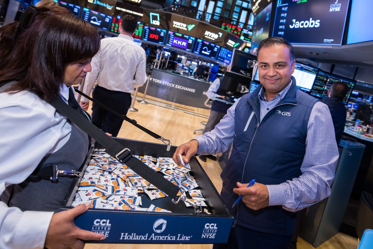 This World Stroopwafel Day, we're celebrating on the Trading Floor with Dutch brands <a href="/HALcruises/">Holland America Line</a> and Daelmans Stroopwafel, a classic Dutch treat!  $CCL <a href="/CarnivalPLC/">Carnival Corporation</a>