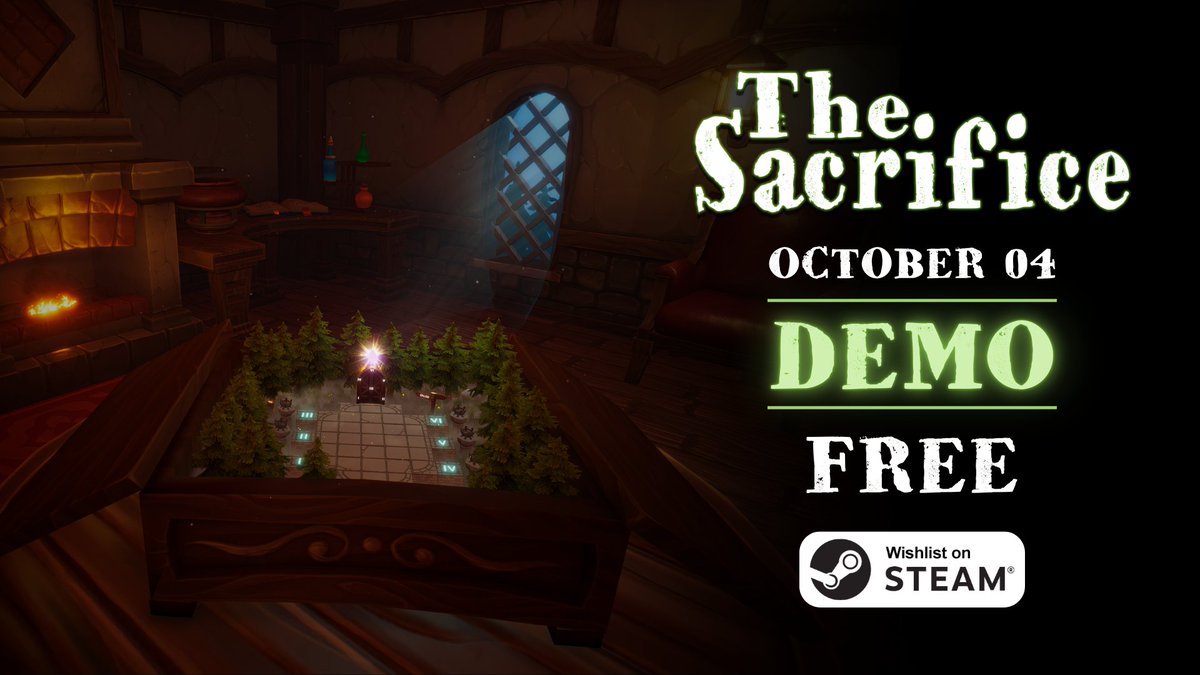 We’re excited to share The Sacrifice Demo will be out in just 5 days, this Friday, 4th October!

It’s been an incredible journey, and we can't wait for you to experience the hard work we've put in. Your support means so much to us!
Stay tuned and wishlist now! #Steam