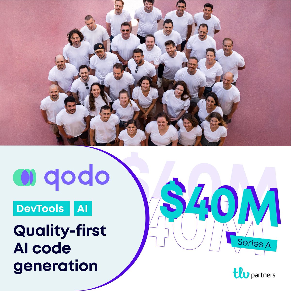 🚀 Our portfolio company <a href="/QodoAI/">Qodo</a> (formerly CodiumAI) has raised $40M in Series A funding to fuel the rapid growth of their AI-powered, quality-first code generation platform, already trusted by over 1 million developers worldwide! Read more: eu1.hubs.ly/H0cK1hN0