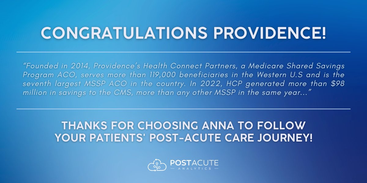 Post Acute Analytics tweet media