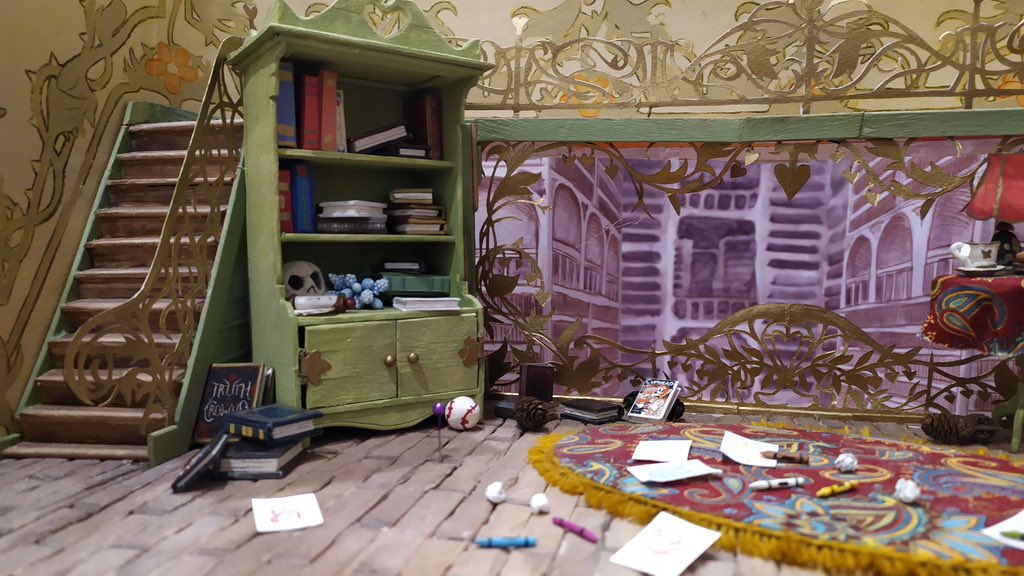 funkheadfnf's tweet image. Heard it&apos;s #cuphead&apos;s birthday! Lots going on behind the scenes, but for now I think you guys, gals, n pals have been good the last few weeks so here&apos;s a crumb for ya! 

Quite a nice place for a bookworm don&apos;tcha think?

[#funkhead #fnf #fridaynightfunkin]