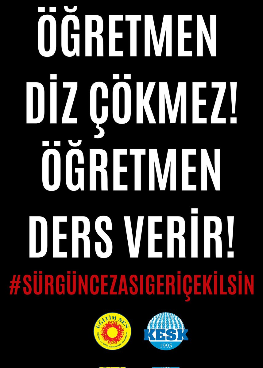 #sürgüncezasıgeriçekilsin
Milli Eğitim Bakanlığı