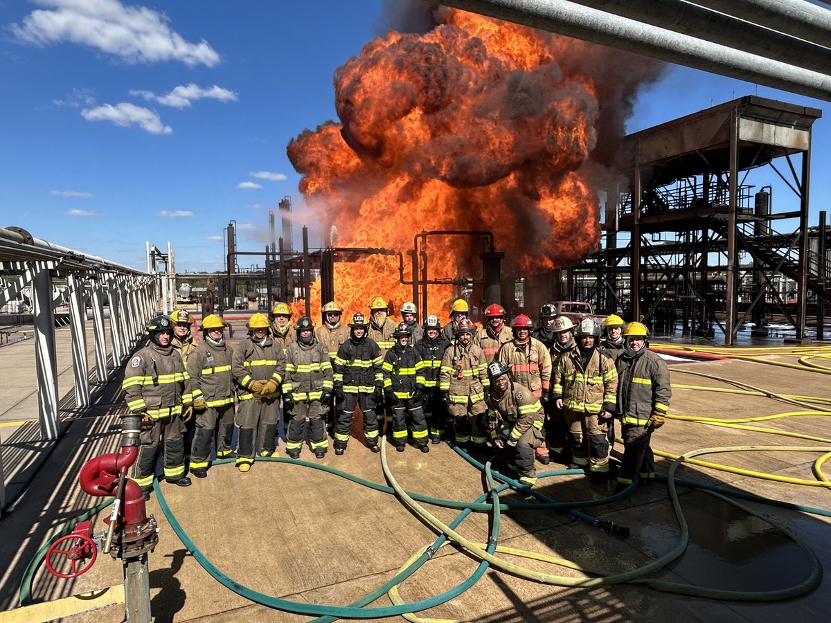 Several members of the Chesapeake Fire Department's Foam Firefighting Team attended the TSI Advanced Foam Firefighting School in College Station, Texas.  They spent a week training on strategies and tactics for challenging flammable liquids incidents.