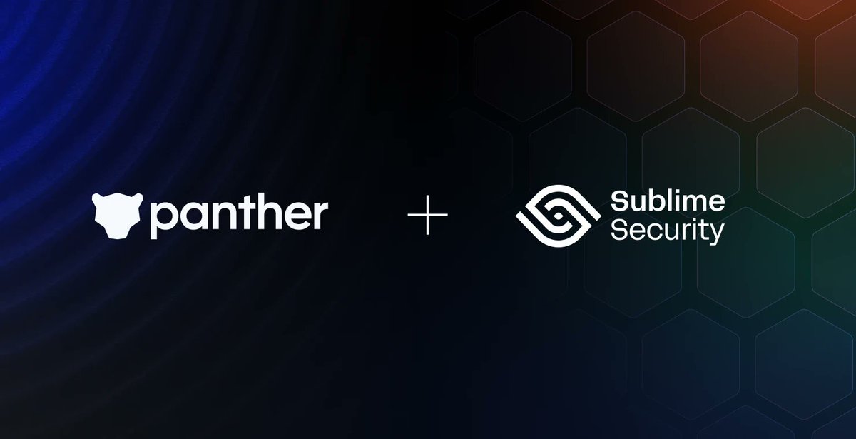 Sublime 🤝 Panther. Users can now correlate Sublime email telemetry in <a href="/runpanther/">Panther</a>'s SIEM for centralized threat detection!

We’ve released two out-of-the-box detections to bundle alerts and monitor configuration changes. 

Learn more in the blog: sublime.security/blog/correlate…