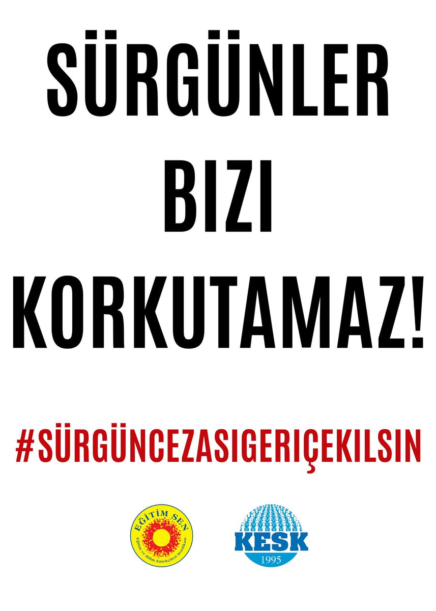 #sürgüncezasıgeriçekilsin
Milli Eğitim Bakanlığı