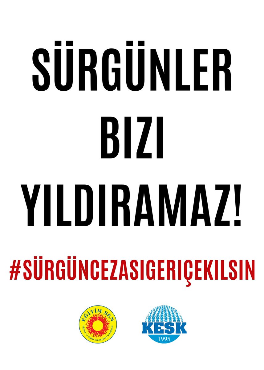 #sürgüncezasıgeriçekilsin
Milli Eğitim Bakanlığı
