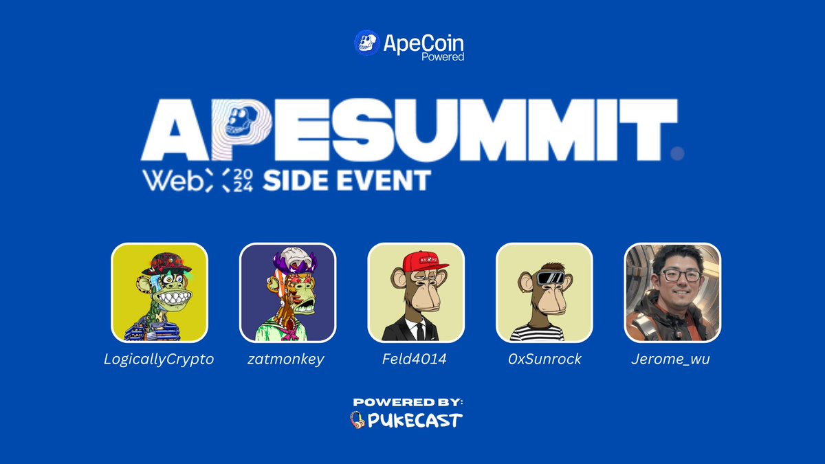 pukecast's tweet photo. Miss out on #APESUMMIT in Tokyo? no worries, @pukerrainbrow interviewed 5 fascinating builders at the summit.
Let's dive in 🧵 & learn why do they love @apecoin 👇 https://t.co/pxaLw0iGHW