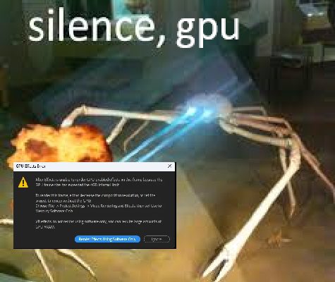 im trying to render and my computer screams at me