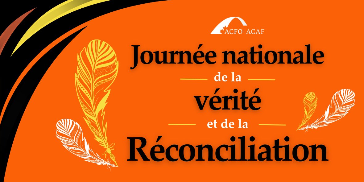 En cette quatrième Journée nationale de la vérité et de la réconciliation, continuons tous à apprendre en écoutant la #Vérité de l'histoire autochtone afin de poursuivre le chemin vers une véritable #Réconciliation.   

Lire encore plus : acfo-acaf.com/fr/journee-nat…