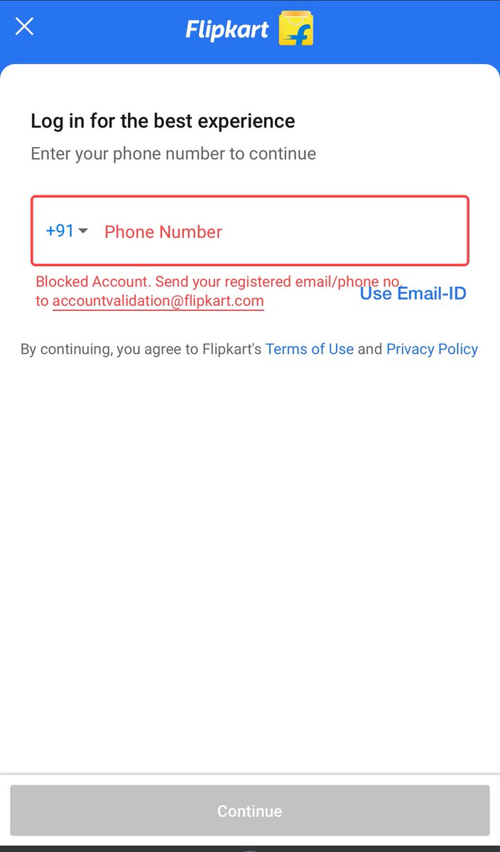 theavijitb's tweet photo. @Flipkart @flipkartsupport my account has been blocked since yesterday without any reason. I have a pending order to be delivered. Customer executive did not know about the status of the pending order. Kindly unblock the account asap or cancel and refund the pending order. https://t.co/PnVQq39dX9
