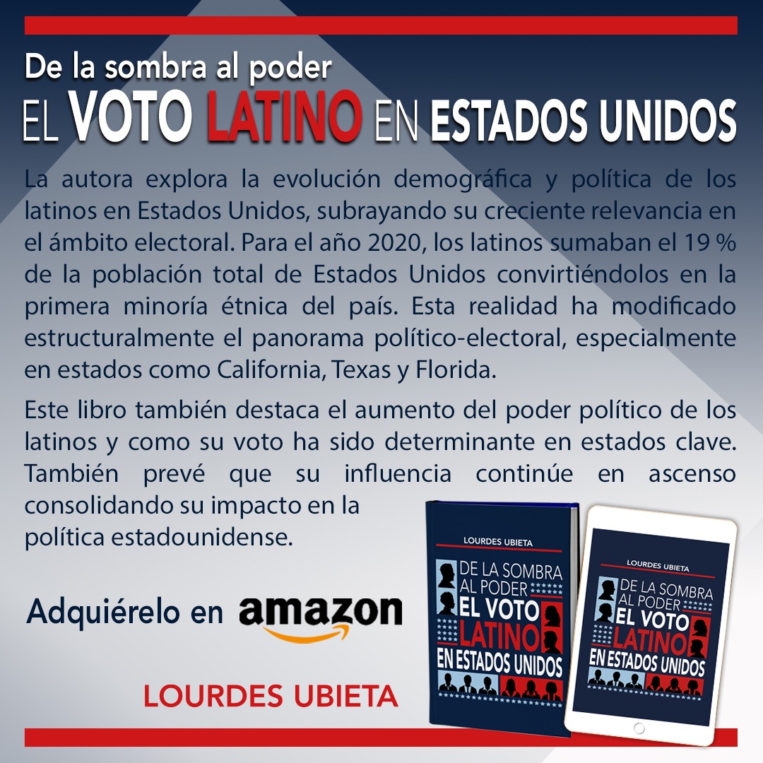 lourdesubieta's tweet photo. Latinos are the first minority in the #US and their vote will be decisive  in the general elections 🗳 In my new book, I tell you ALL you need to know about the Power of the Latino Vote in the US 🇺🇸
In English y en Español 👇👇
https://t.co/9R6koIy8QQ https://t.co/fZbAIiucKH