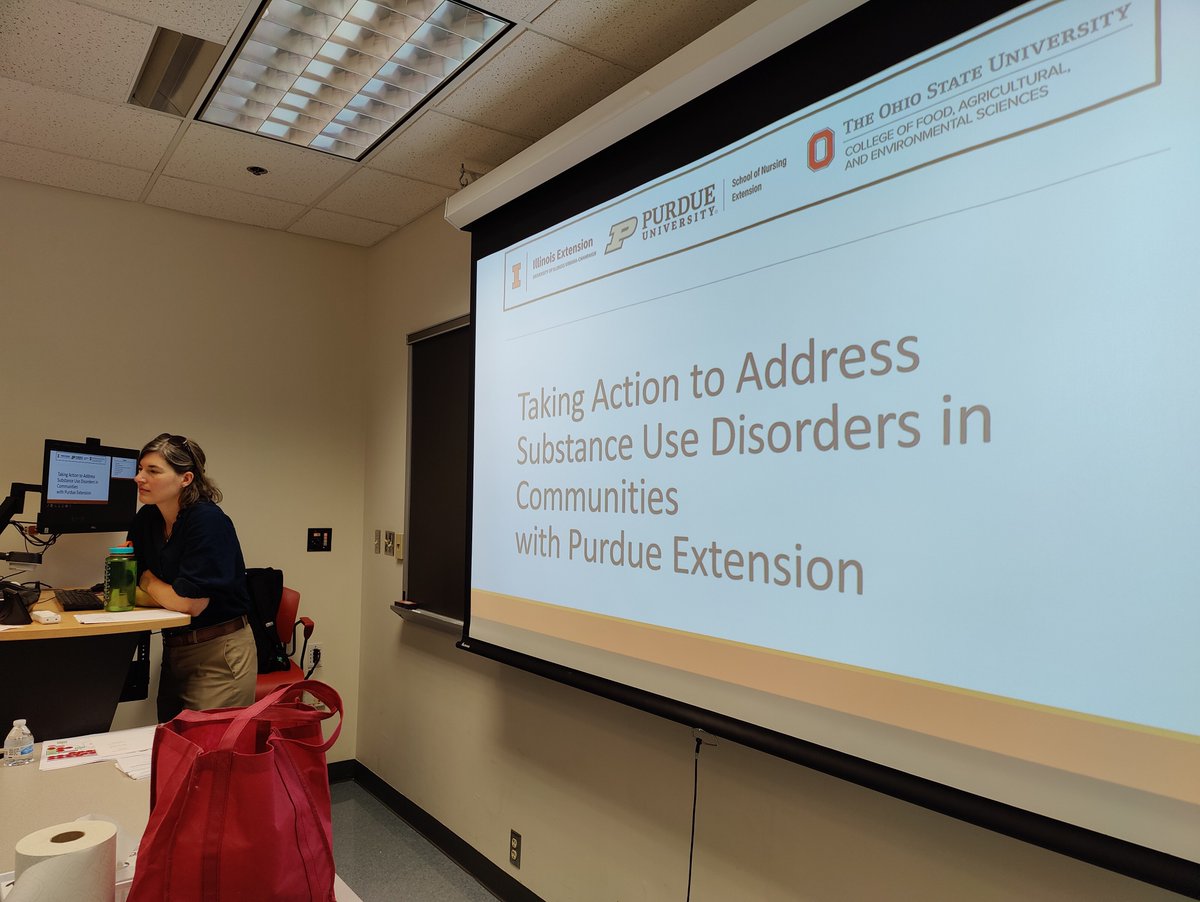 PurdueCDExt's tweet image. CD/HHS Extension Educator, Elisa Worland, gave a lecture to a Criminal Justice class at IU East, on recovery-oriented systems of care and systems mapping. Learn more about Taking Action to Address Substance Use in the Community: tinyurl.com/CD-TASC 
#PurdueExtension #cdext