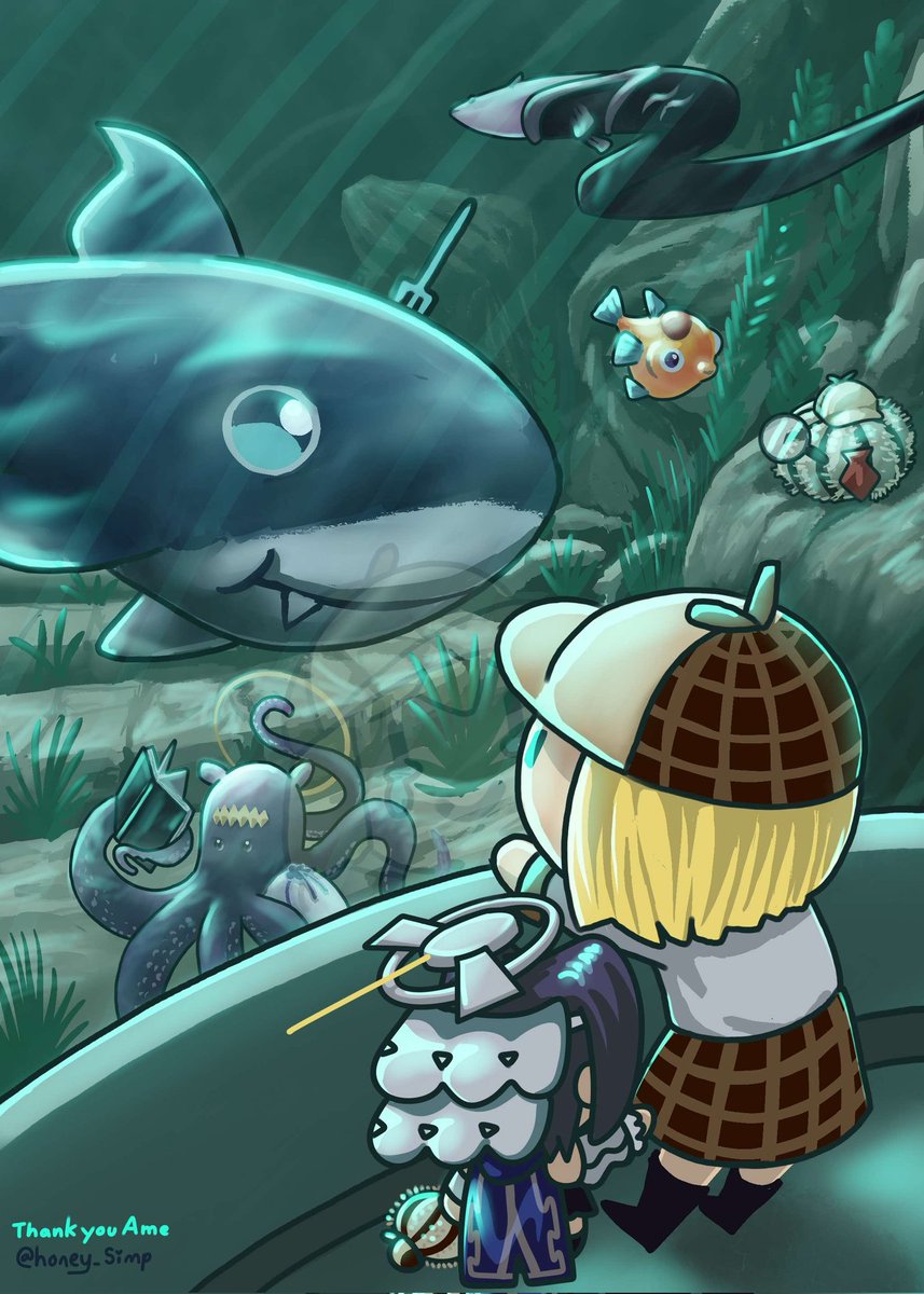 Leaving the Aquarium
Thank you Ame 💛
#ameliaRT #kronillust #myth4EVER