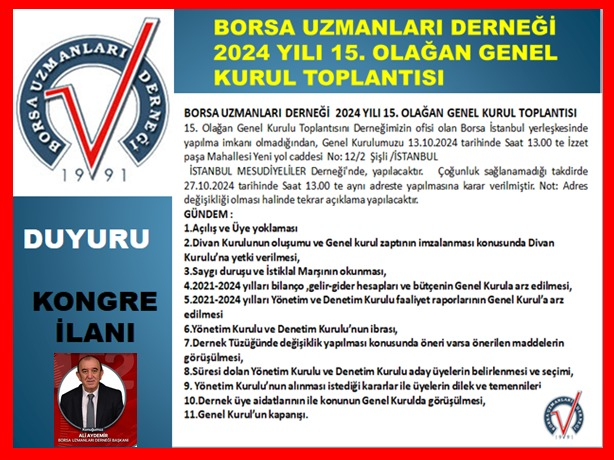 BORSA UZMANLARI DERNEĞİ (@budorgtr) on Twitter photo 