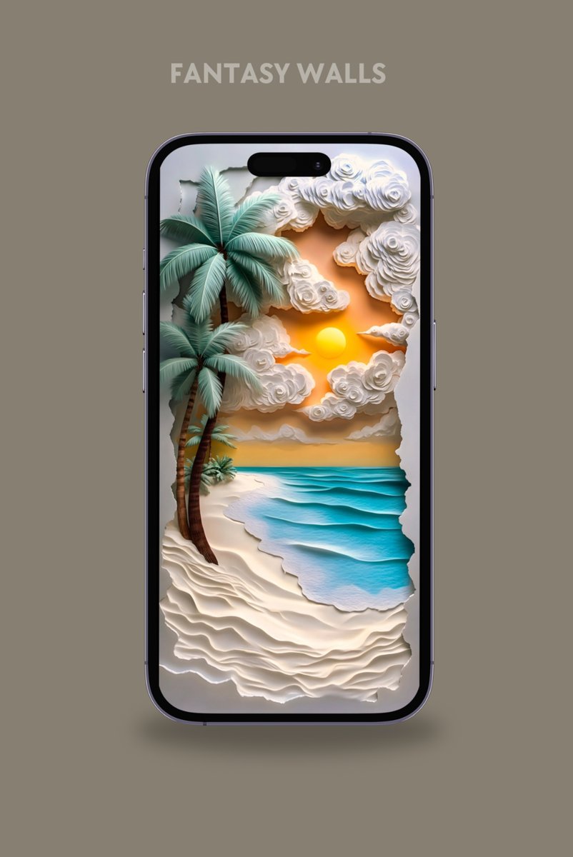 Halleyapps's tweet photo. Fantasy tropical landscape 🌴 https://t.co/Om6GFwr9CO