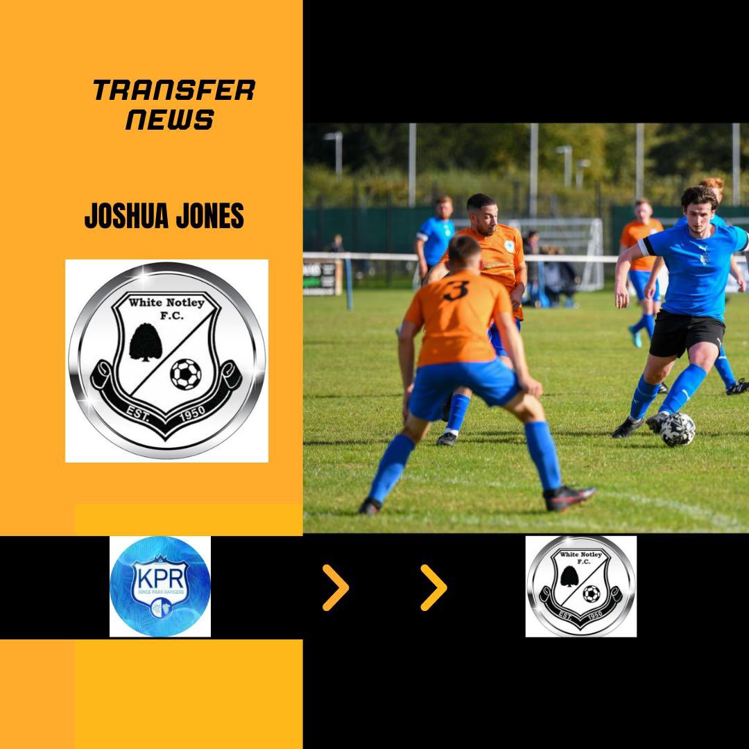 SECOND TRANSFER ANNOUNCEMENT!!!📣 
<a href="/Josh2002Jones/">Josh Jones</a> from <a href="/KingsParkRFC/">Kings Park Rangers F(C)</a> Josh having played for me few years back buzzing to have him with us at <a href="/whitenotleyfc/">White Notley FC</a> 
Can play in variety off forward roles and has a wand of a left peg! 
WELCOME JOSH!!